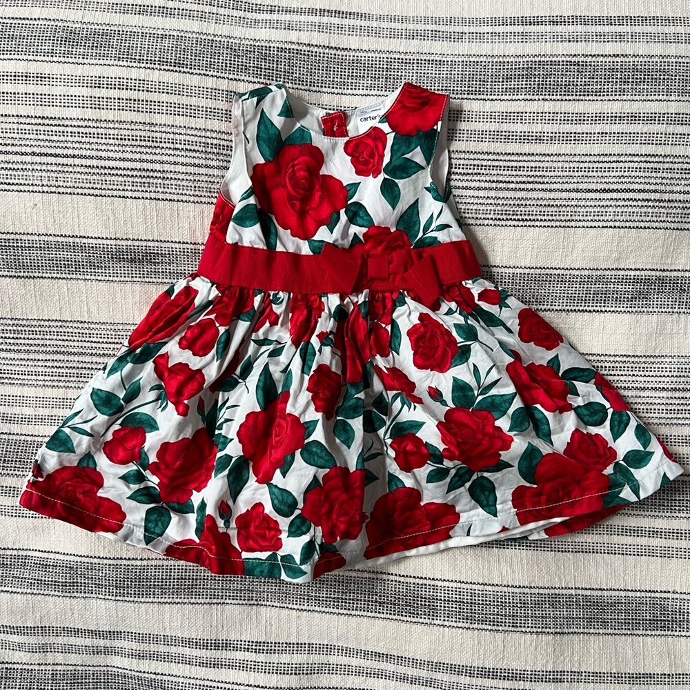 Rose detailed dress